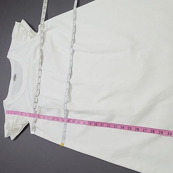 Cremieux White Shift Dress SZ 6 - Picture 8 of 12